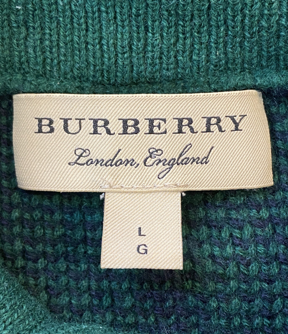 BURBERRY ニット グリーン メンズ SIZE L バーバリー