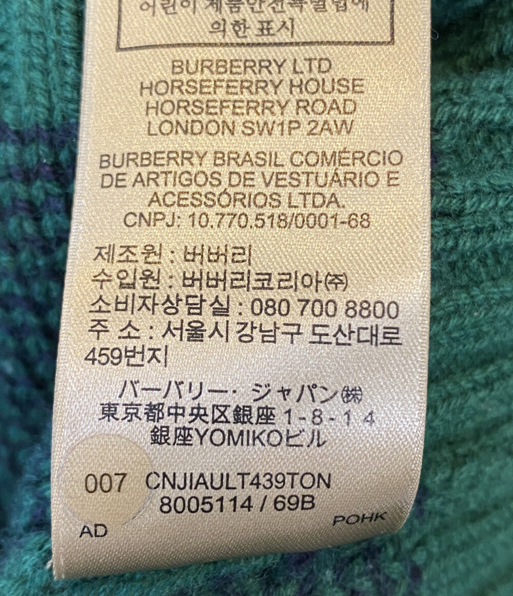BURBERRY ニット グリーン メンズ SIZE L バーバリー