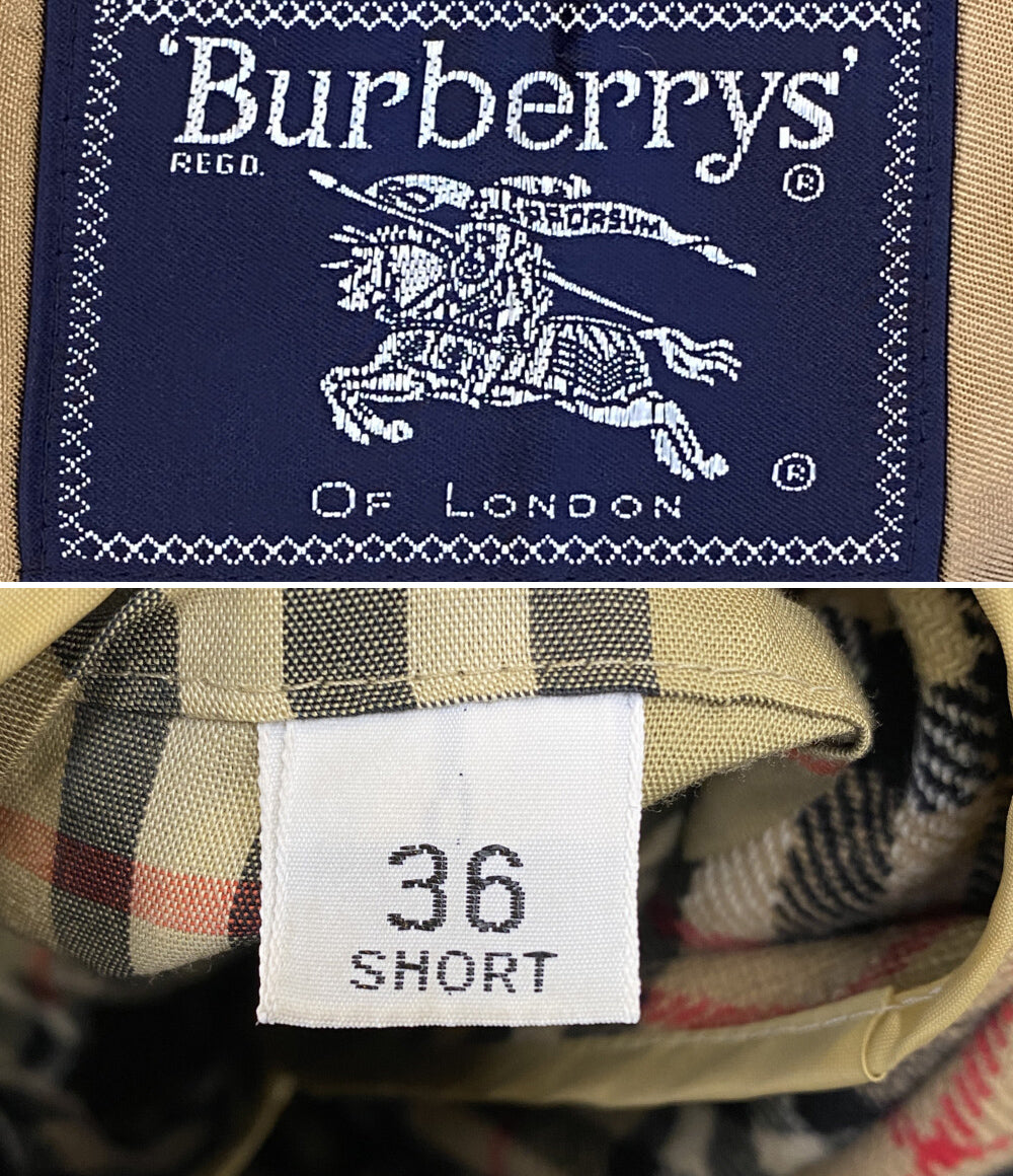 BURBERRY London ステンカラーコート ベージュ ライナー付き メンズ SIZE 36 バーバリーロンドン