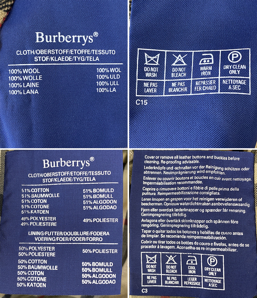 BURBERRY London ステンカラーコート ベージュ ライナー付き メンズ SIZE 36 バーバリーロンドン