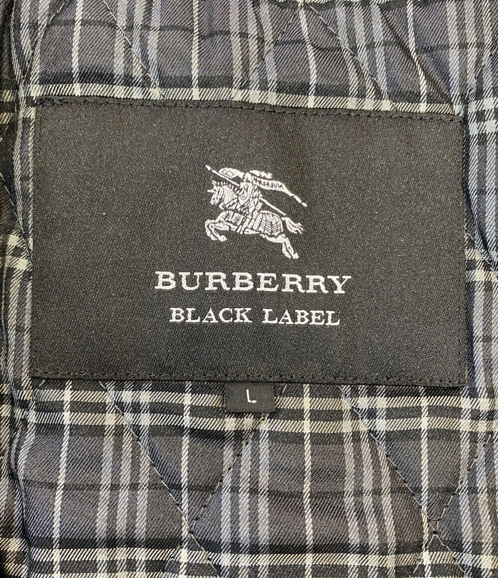 BURBERRY BLACK LABEL トレンチコート キルティング裏地 グレー D1A4460806 メンズ SIZE L バーバリーブラックレーベル