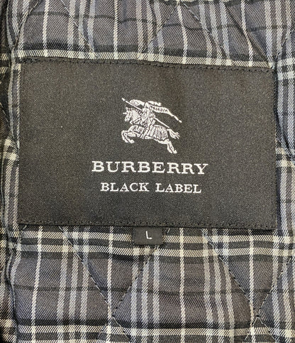 BURBERRY BLACK LABEL トレンチコート キルティング裏地 グレー D1A4460806 メンズ SIZE L バーバリーブラックレーベル