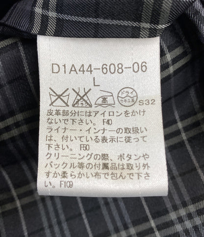 BURBERRY BLACK LABEL トレンチコート キルティング裏地 グレー D1A4460806 メンズ SIZE L バーバリーブラックレーベル