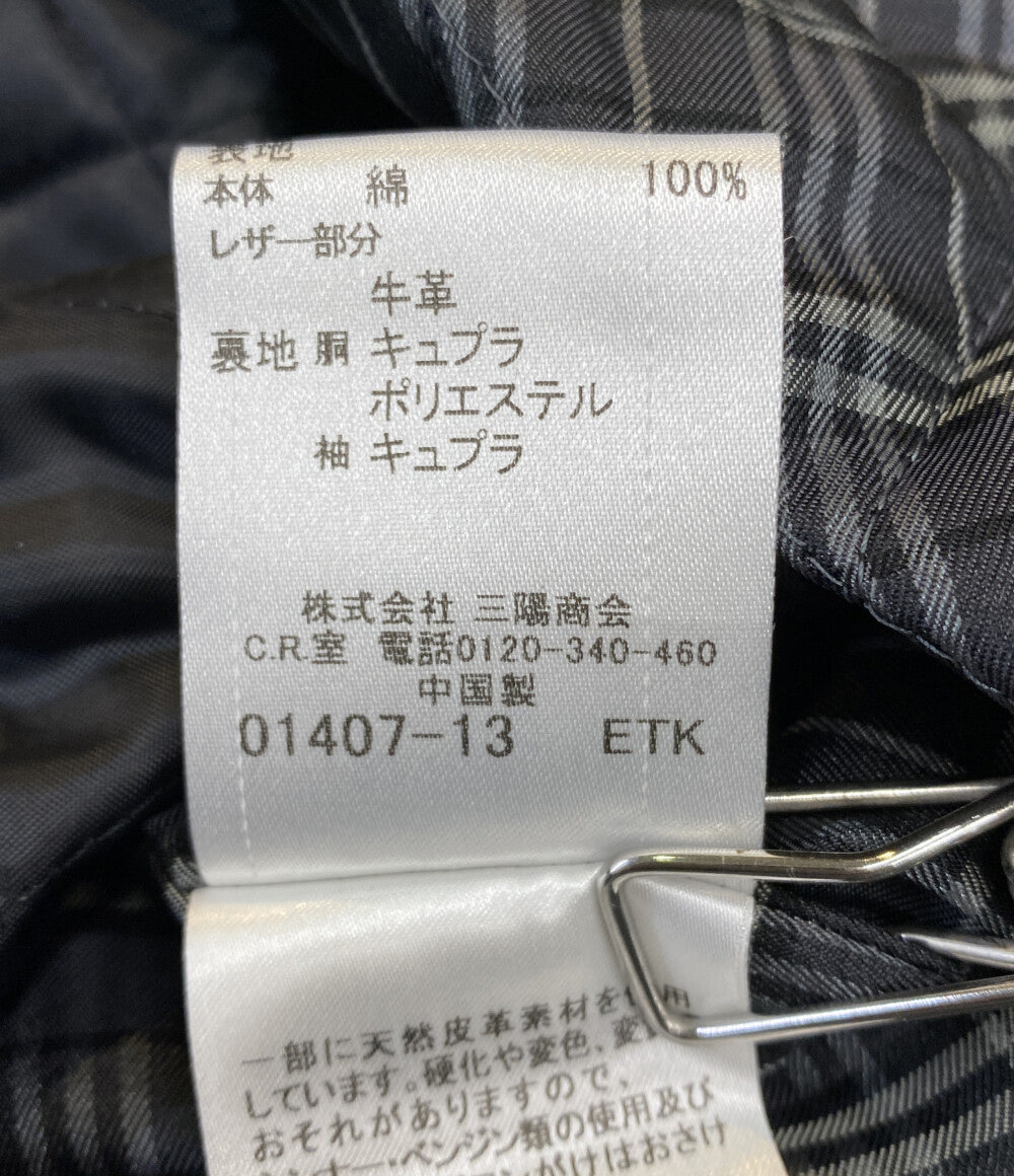 BURBERRY BLACK LABEL トレンチコート キルティング裏地 グレー D1A4460806 メンズ SIZE L バーバリーブラックレーベル