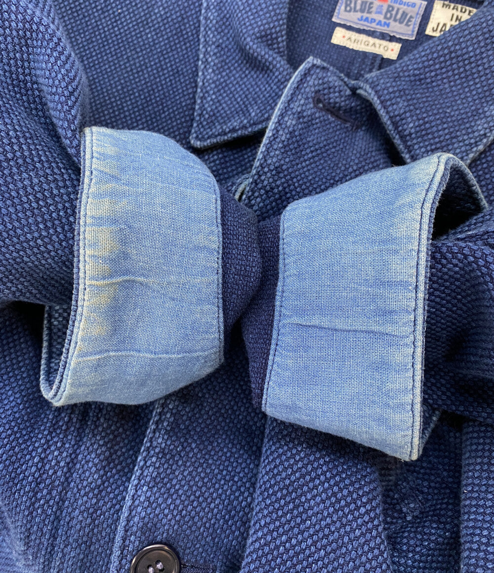BLUE BLUE カバーオール 本藍刺子 700052-465 メンズ SIZE 4 ブルー