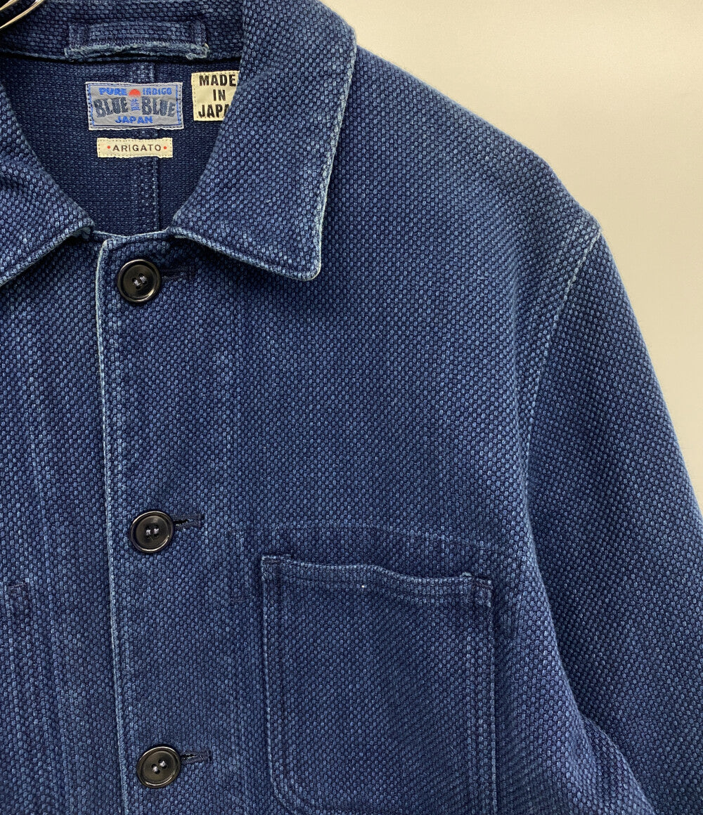 BLUE BLUE カバーオール 本藍刺子 700052-465 メンズ SIZE 4 ブルー
