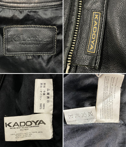 KADOYA カドヤ シングルライダースジャケット メンズ SIZE LL