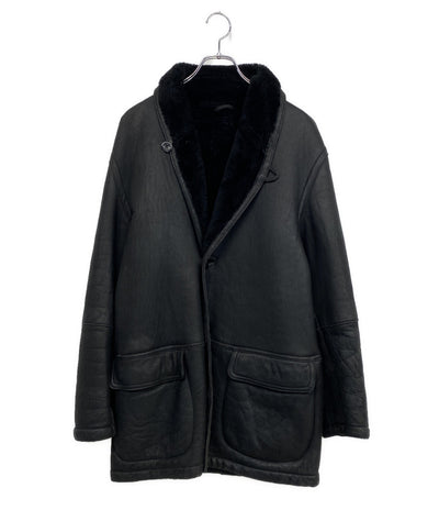 EXCLUSIVELY BEAMS レザージャケット ブラック メンズ SIZE M