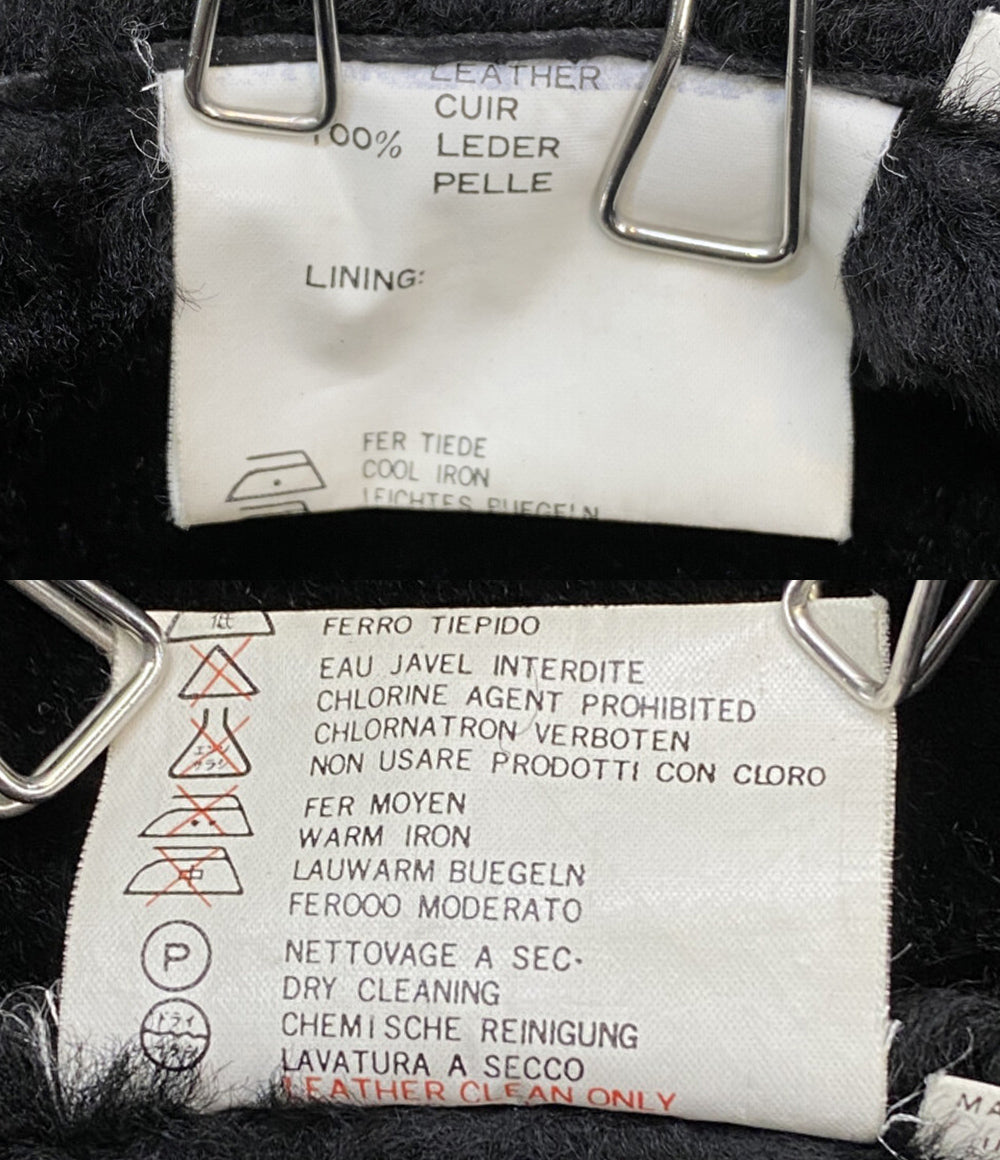 EXCLUSIVELY BEAMS レザージャケット ブラック メンズ SIZE M