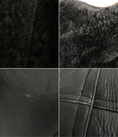 EXCLUSIVELY BEAMS レザージャケット ブラック メンズ SIZE M