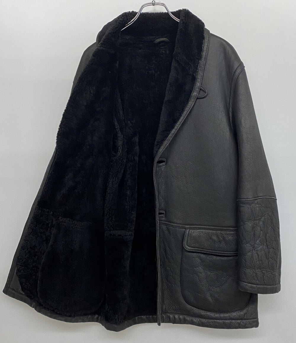 EXCLUSIVELY BEAMS レザージャケット ブラック メンズ SIZE M