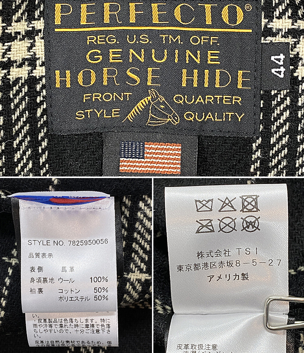 SCHOTT ダブルライダースジャケット 7825950056 メンズ SIZE 44