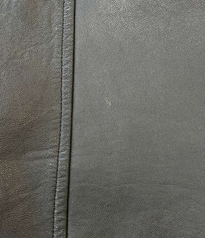 POLO RALPH LAUREN レザーフーデッドジャケット メンズ SIZE M ポロ・ラルフローレン