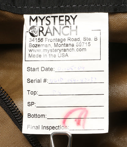 MYSTERY RANCH リュック デイパック リッド メンズ ミステリーランチ