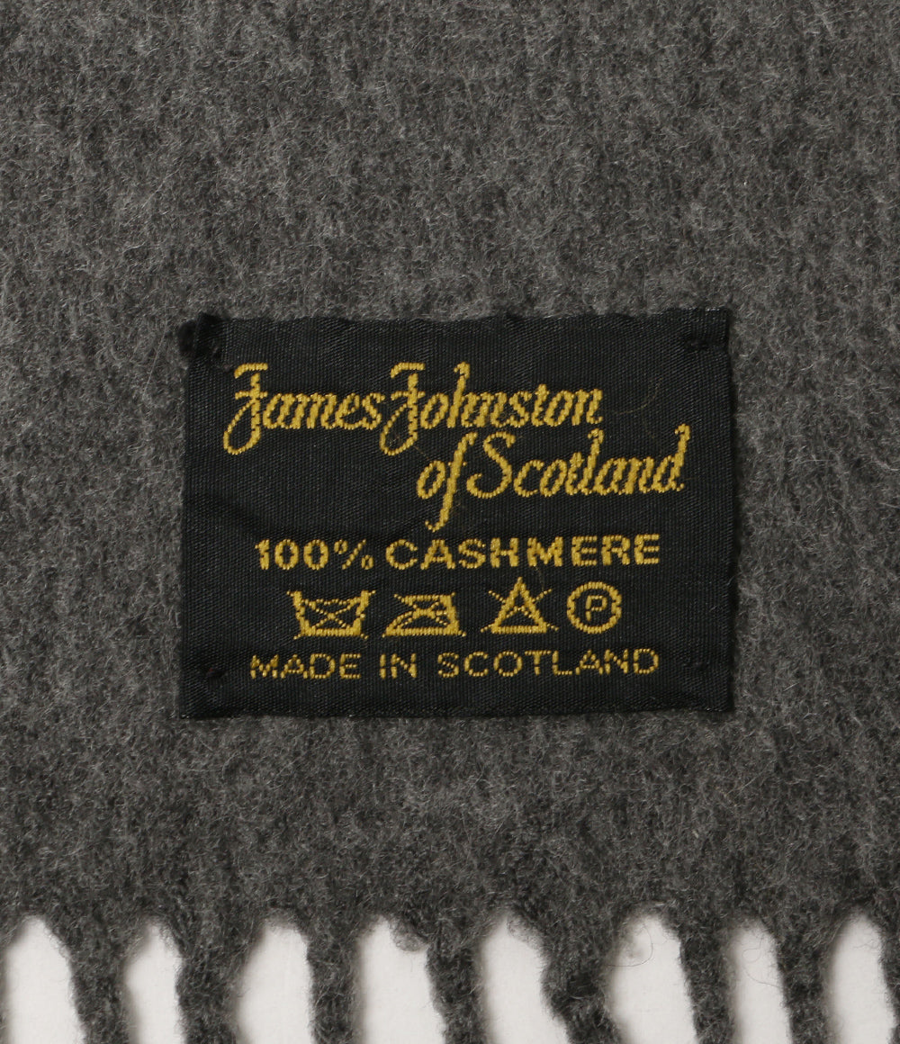 james johnston of scotland ジェームスジョンストンオブスコットランド カシミヤ ストール フリンジ レディース