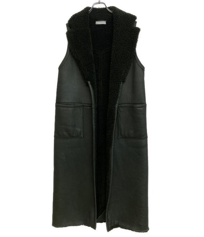 INES&MARECHAL イネスエマレシャル コート ラムレザーロングベスト レディース SIZE 36