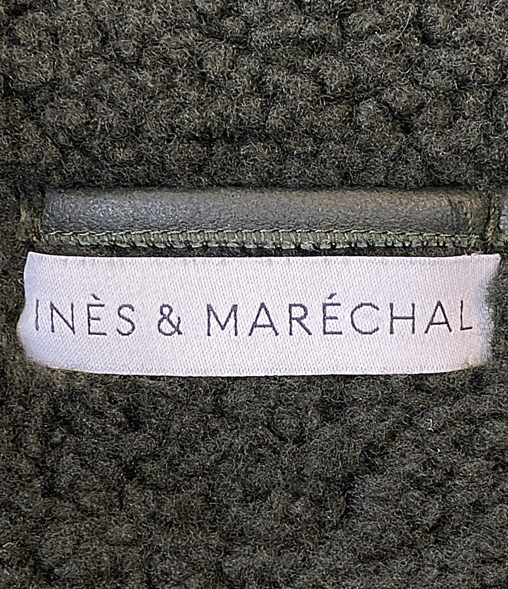 INES&MARECHAL イネスエマレシャル コート ラムレザーロングベスト レディース SIZE 36