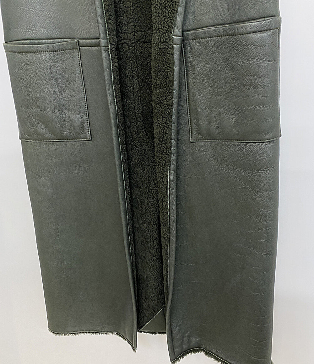 INES&MARECHAL イネスエマレシャル コート ラムレザーロングベスト レディース SIZE 36