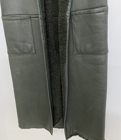 INES&MARECHAL イネスエマレシャル コート ラムレザーロングベスト レディース SIZE 36