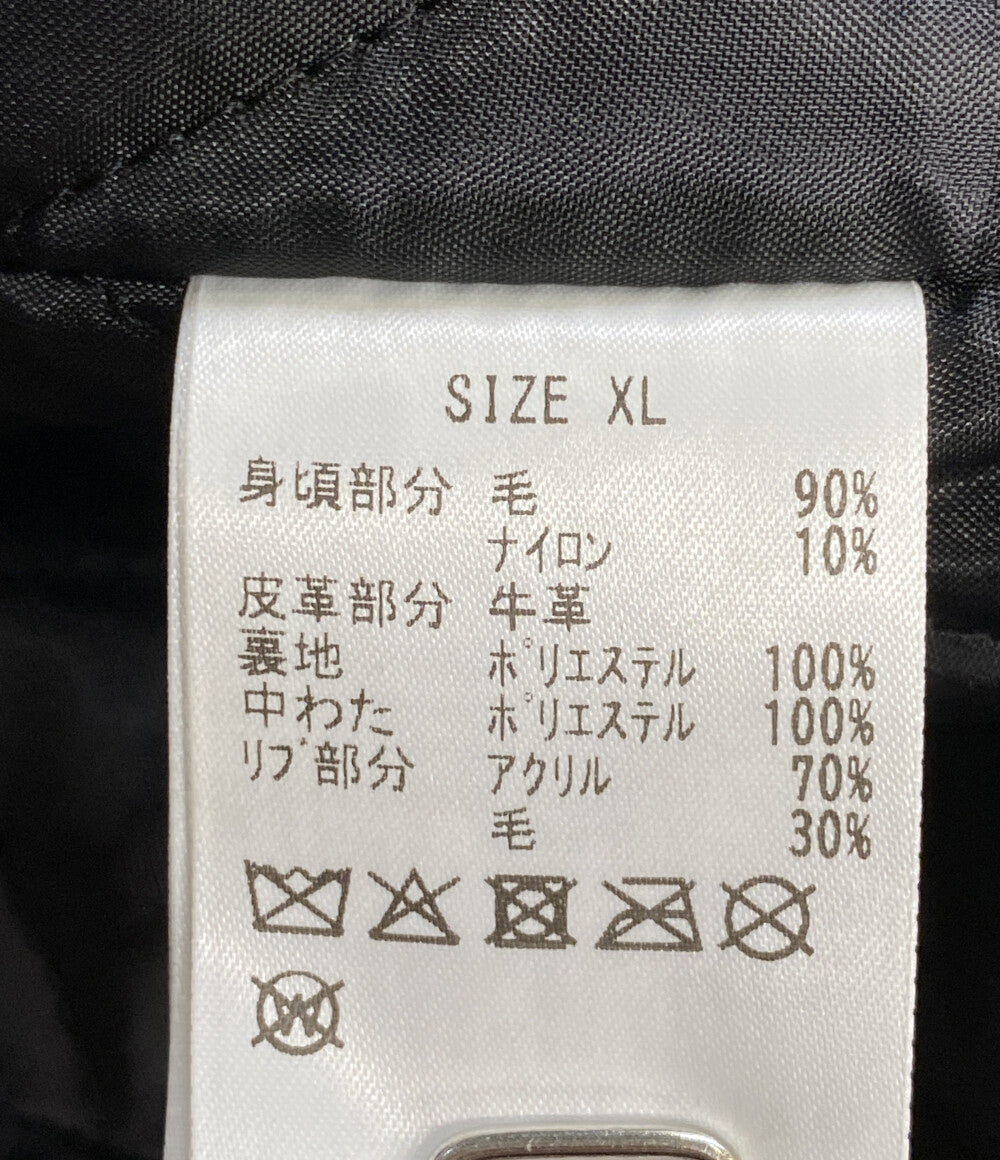 美品 BEAMS DESIGN ビームスデザイン グーグルプレイ バーシティジャケット スタジャン メンズ SIZE XL