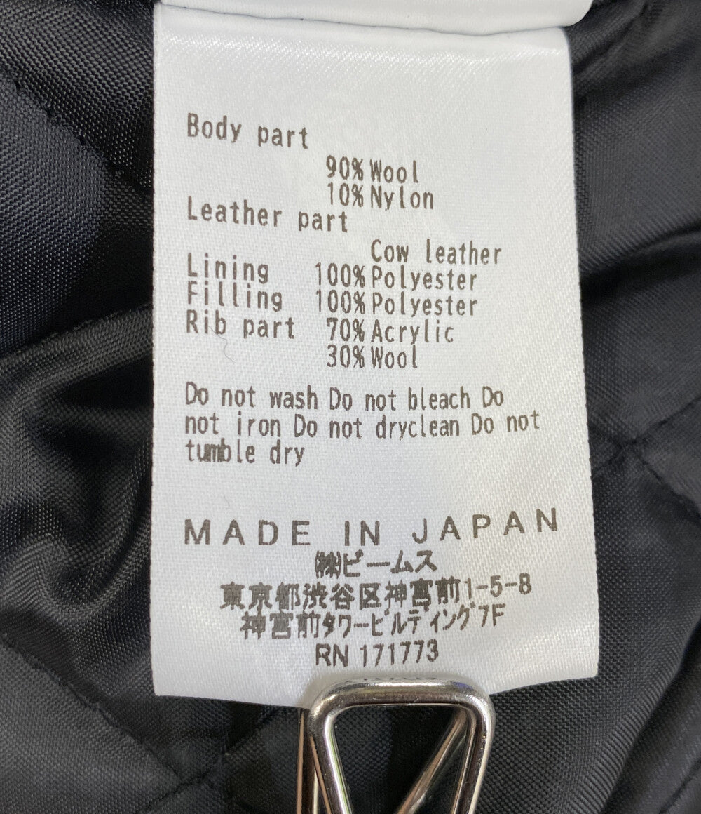 美品 BEAMS DESIGN ビームスデザイン グーグルプレイ バーシティジャケット スタジャン メンズ SIZE XL