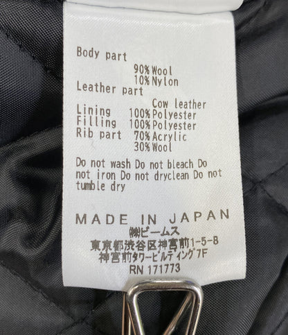 美品 BEAMS DESIGN ビームスデザイン グーグルプレイ バーシティジャケット スタジャン メンズ SIZE XL