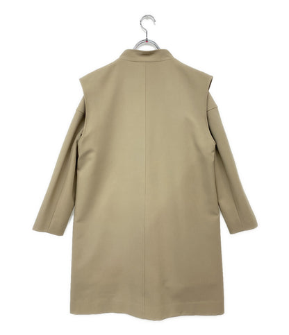 YONFA ヨンファ ジレセットショートコート ベージュ 01-21-00 レディース SIZE M