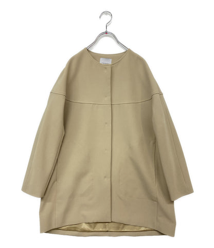 YONFA ヨンファ ジレセットショートコート ベージュ 01-21-00 レディース SIZE M