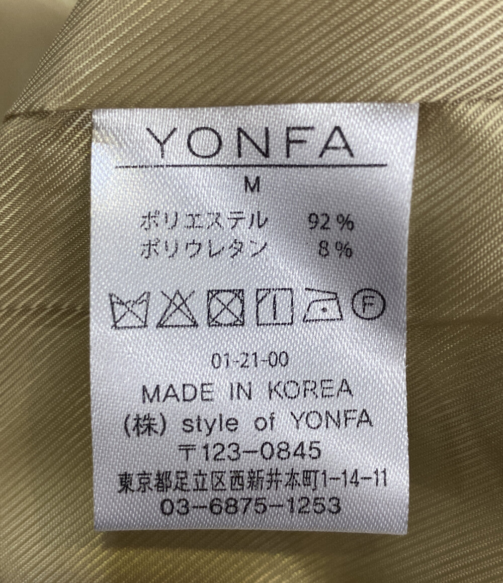 YONFA ヨンファ ジレセットショートコート ベージュ 01-21-00 レディース SIZE M