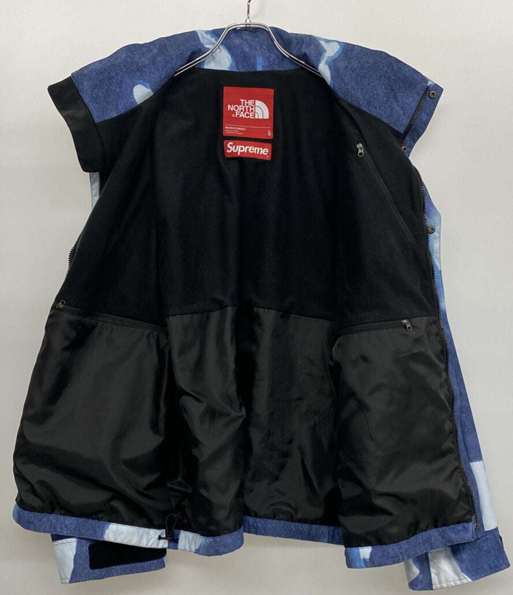 THE NORTH FACE × Supreme シュプリーム ジャケット Bleached Denim Print Mountain Jacket メンズ SIZE L ザノースフェイス