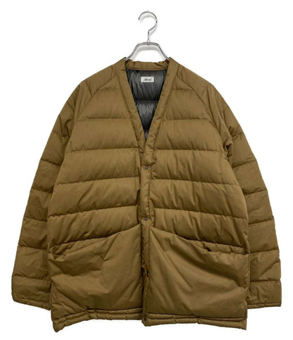 NANGA ナンガ ノーカラーダウンジャケット メンズ SIZE F