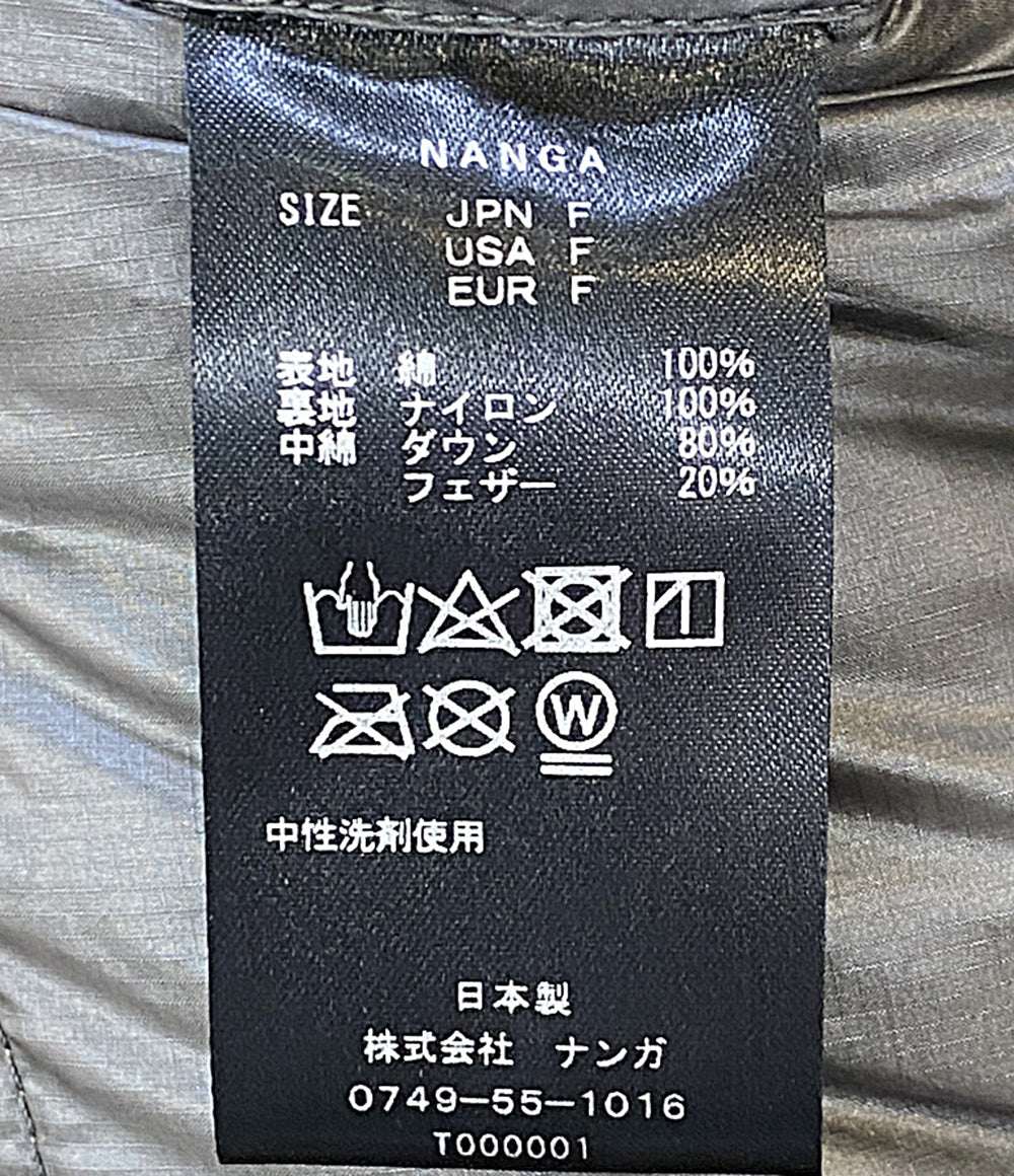 NANGA ナンガ ノーカラーダウンジャケット メンズ SIZE F