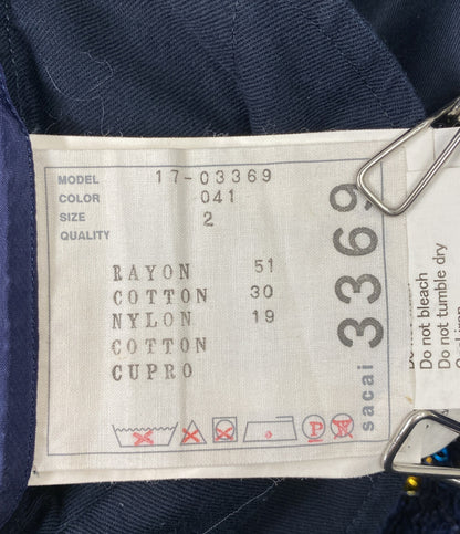 sacai パンツ NVY 17-03369 レディース SIZE 2 サカイ
