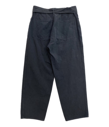 COMOLI カーゴパンツ 製品染めベルテッドパンツ ネイビー W03-03014 メンズ SIZE 2 コモリ