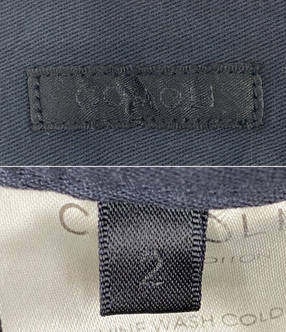COMOLI カーゴパンツ 製品染めベルテッドパンツ ネイビー W03-03014 メンズ SIZE 2 コモリ