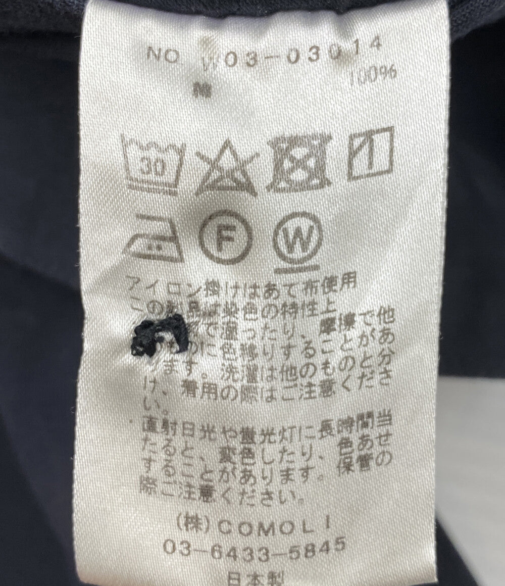 COMOLI カーゴパンツ 製品染めベルテッドパンツ ネイビー W03-03014 メンズ SIZE 2 コモリ