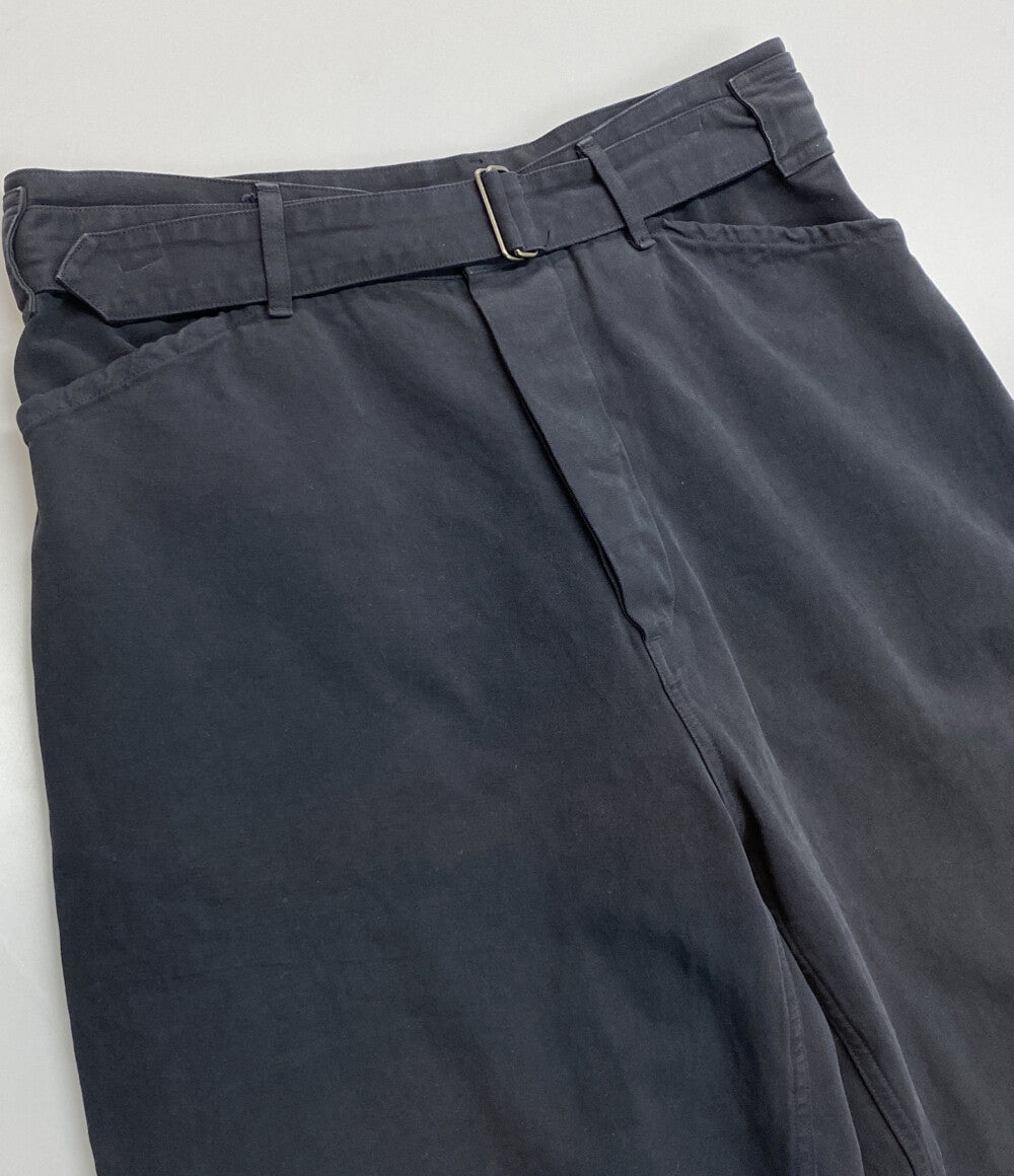 COMOLI カーゴパンツ 製品染めベルテッドパンツ ネイビー W03-03014 メンズ SIZE 2 コモリ