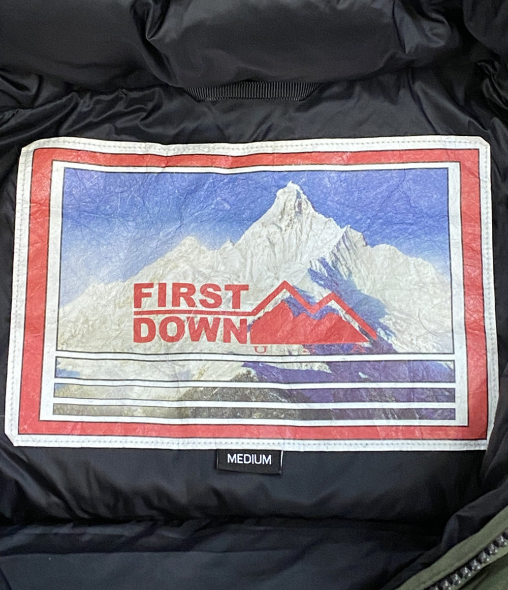 First Down ファーストダウン ダウンジャケット パネルダウンジャケット 213-1521 メンズ SIZE M