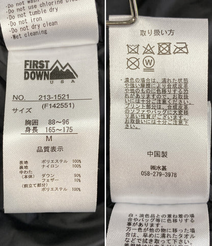 First Down ファーストダウン ダウンジャケット パネルダウンジャケット 213-1521 メンズ SIZE M
