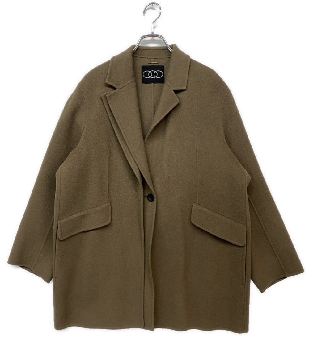 conte コンテ ダブルラペル リバーコート レディース SIZE -