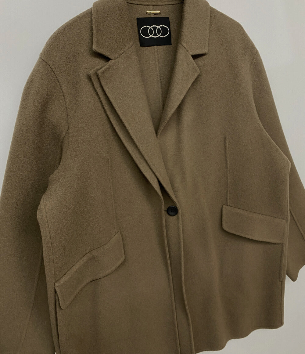 conte コンテ ダブルラペル リバーコート レディース SIZE -