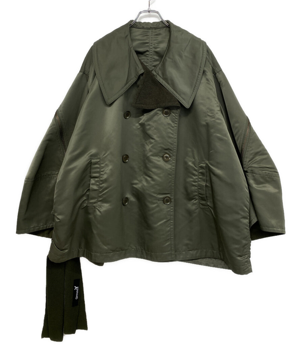GroundY グラウンド ワイ リバーシブルスリーブジッパーコート GO-C08-809 24AW レディース SIZE 1