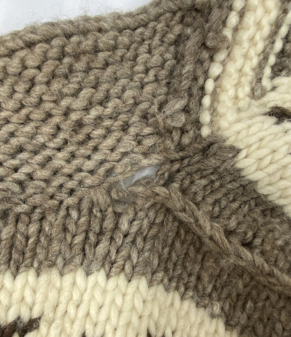 Fler Hook フライヤーフック カウチンセーター トナカイ柄 メンズ SIZE -