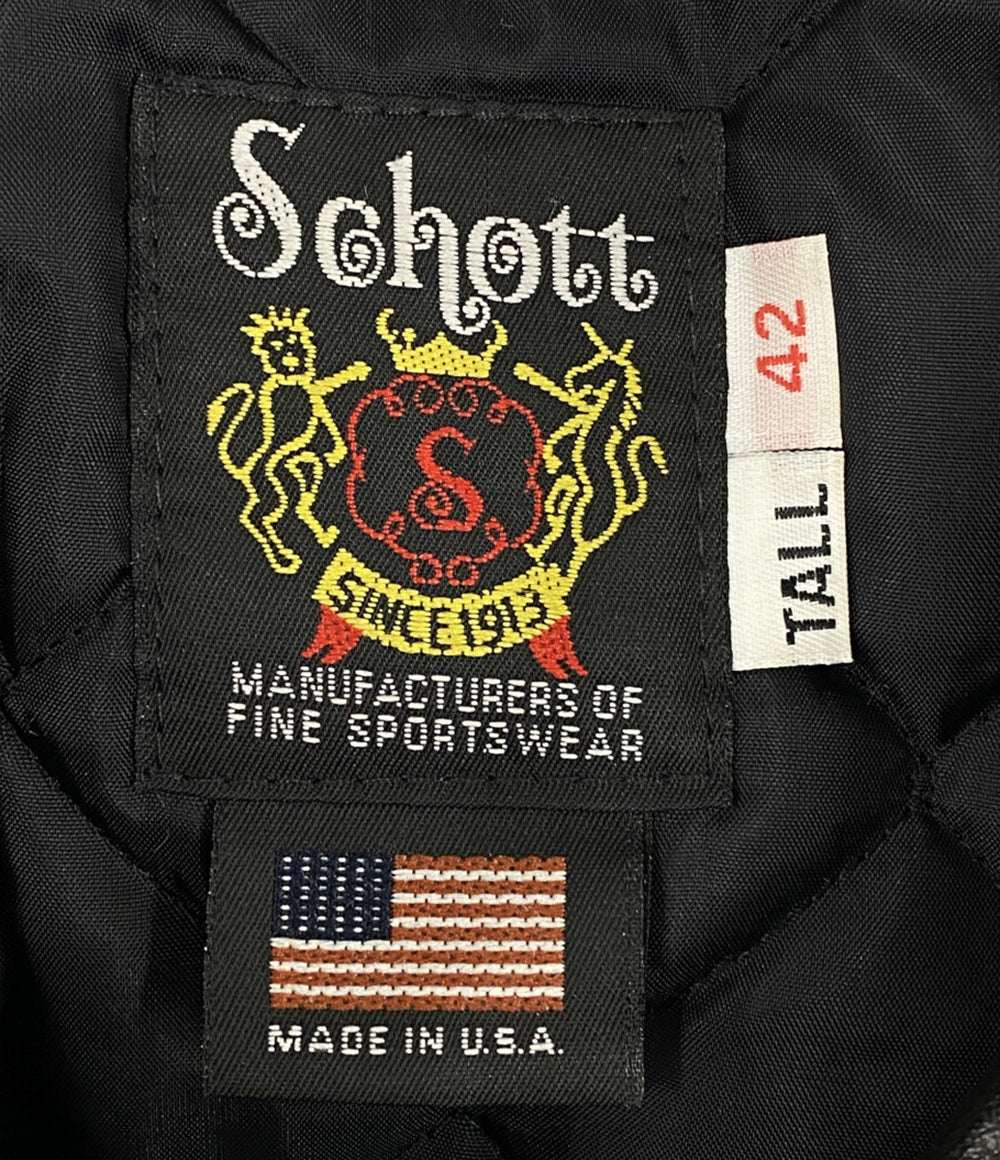 SCHOTT ダブルライダースジャケット 7416 馬革 メンズ SIZE 42 ショット