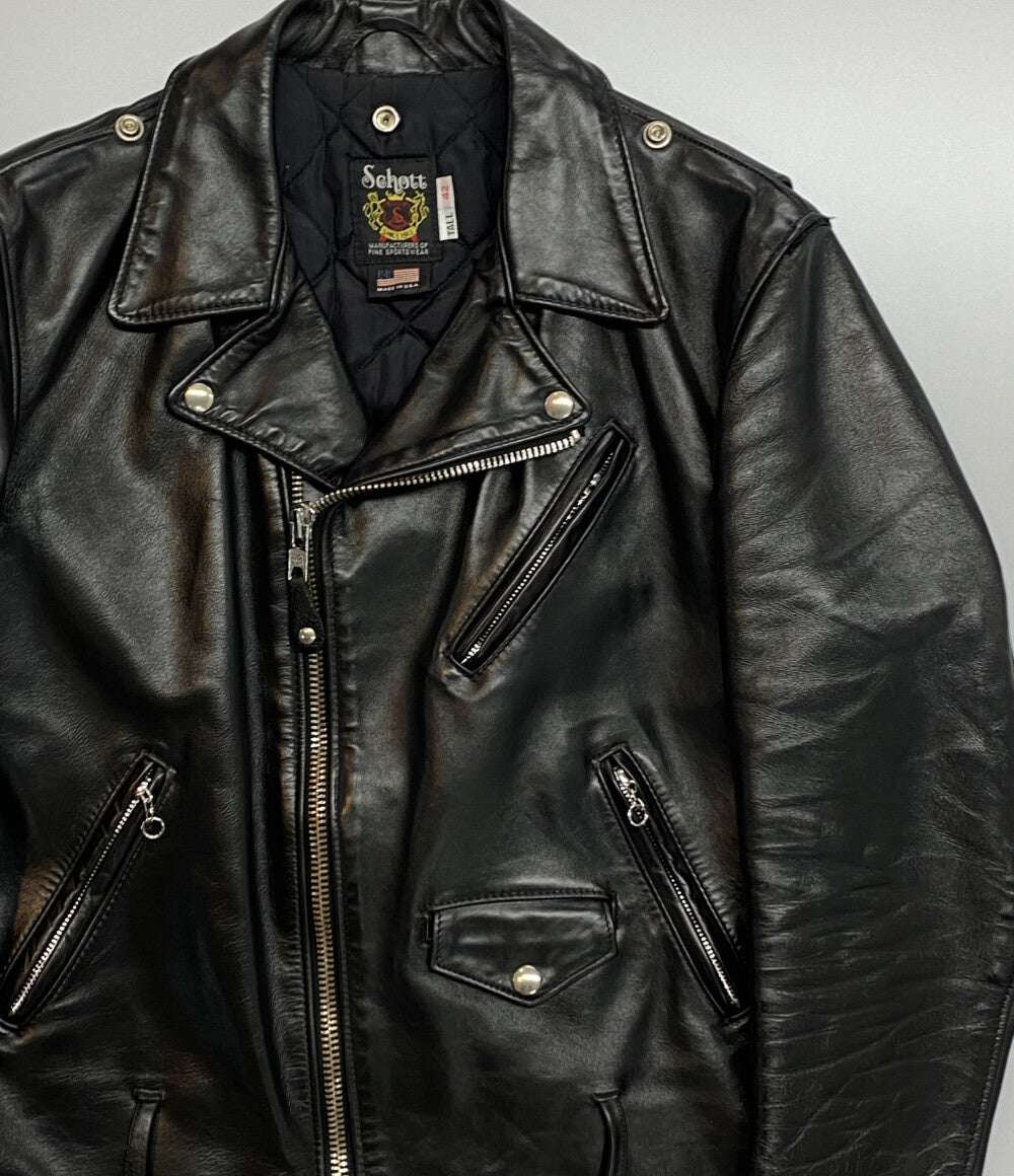 SCHOTT ダブルライダースジャケット 7416 馬革 メンズ SIZE 42 ショット