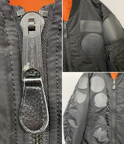 AVIREX ブルゾン 783-2252025 ブラック×オレンジ メンズ SIZE XL アヴィレックス