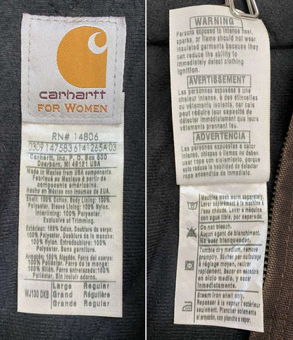 Carhartt ブルゾン フーディ For Women ダークブラウン WJ130DKB レディース SIZE - カーハート