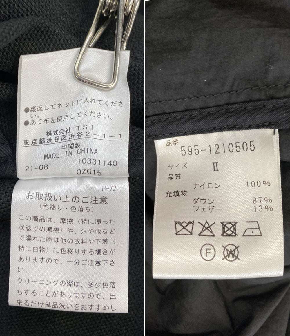 MHL. スタンドカラーコート black 595-1210505 レディース SIZE 2 エムエイチエル