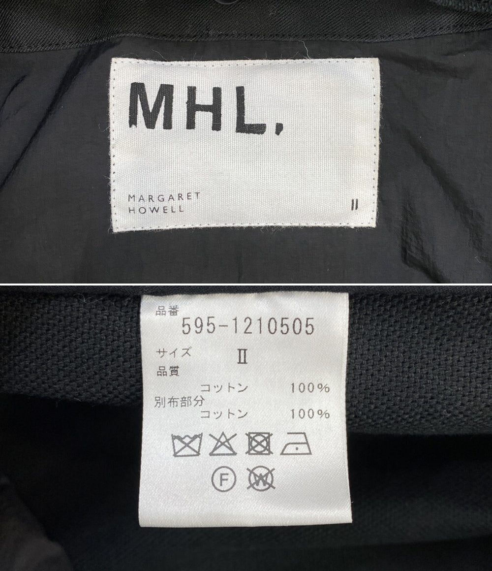 MHL. スタンドカラーコート black 595-1210505 レディース SIZE 2 エムエイチエル