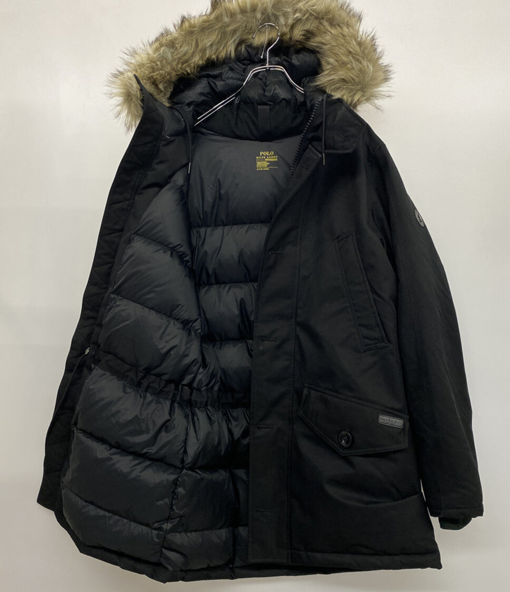 POLO RALPH LAUREN ダウンジャケット ブラック フードファー メンズ